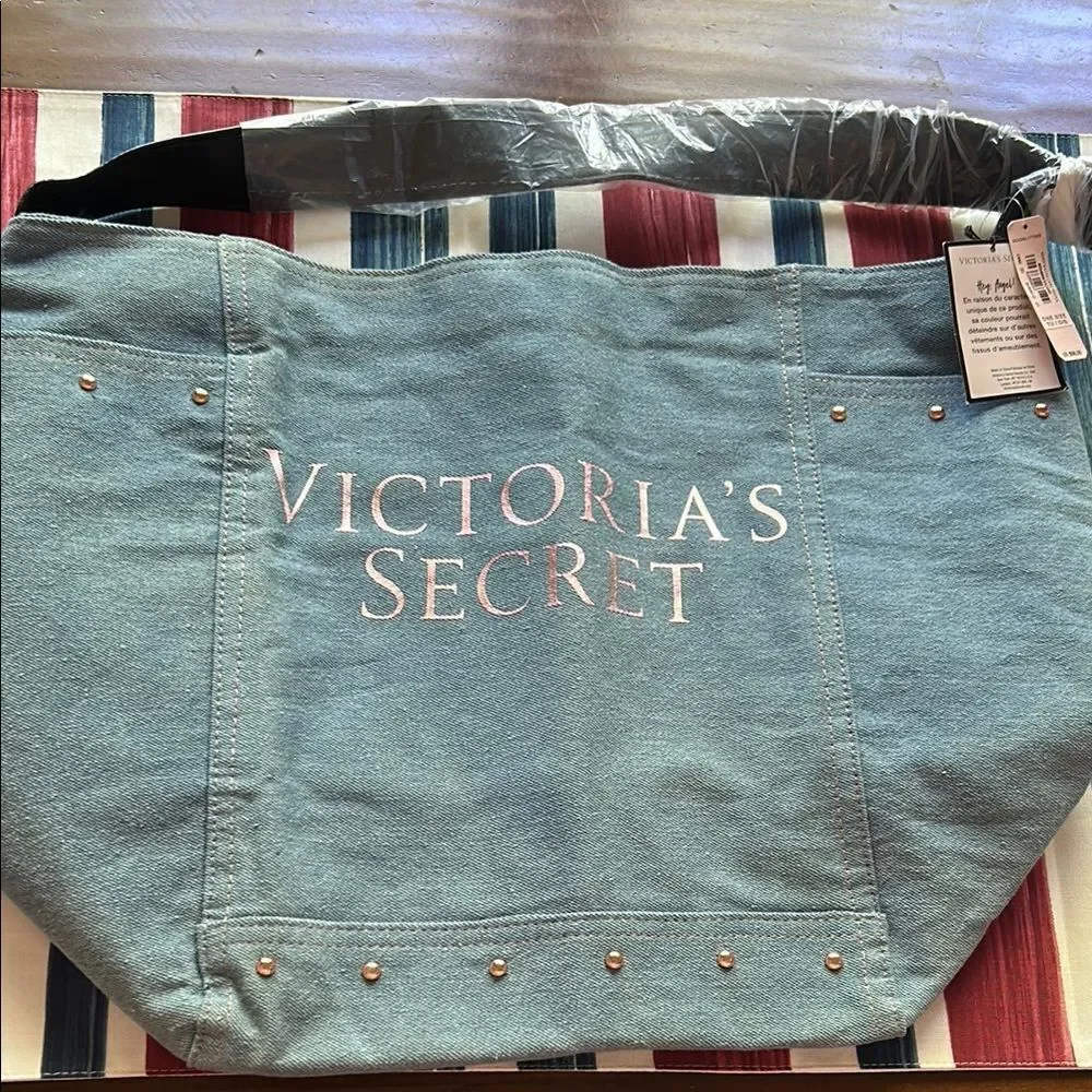 Victoria's Secret Blue Tote Bag NWT